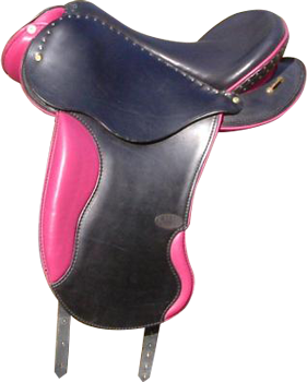 AVANTAGE coloris noir / rose selle equitation hugues petel