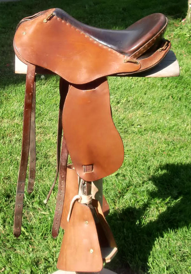 selle equitation hugues petel avenir caramel chocolat